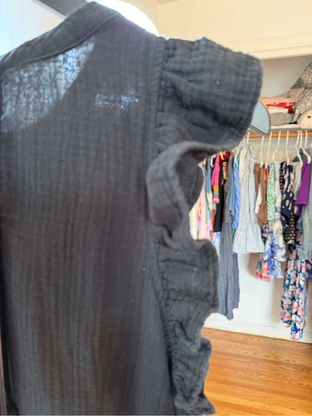 Universal Thread Black Ruffle Sleeve Maxi Dress - Picture 8 of 8